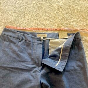 Talbots Chambray 100% Cotton Crop Pants Size 12 New With Tag